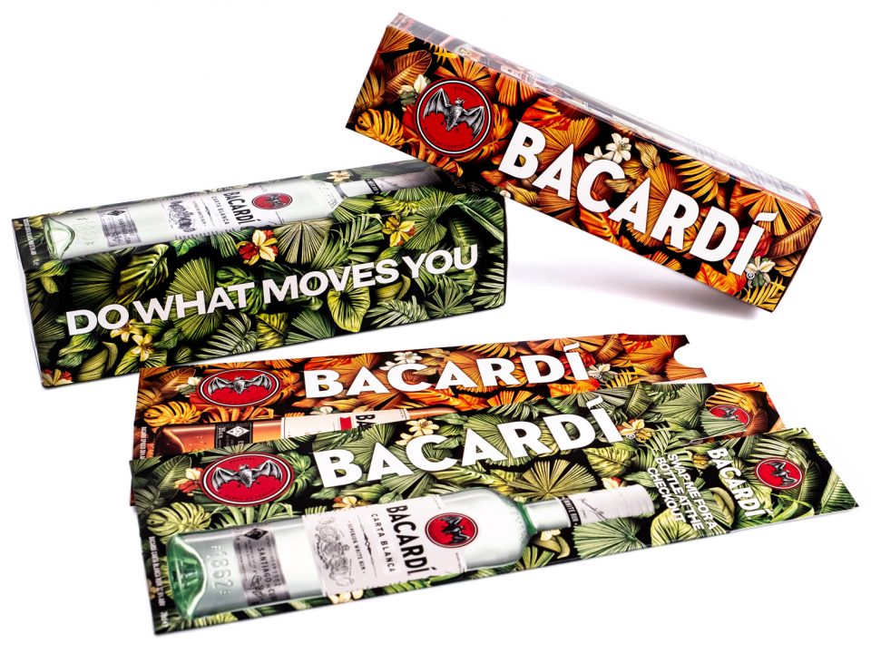 Bacardi packaging print design promotion